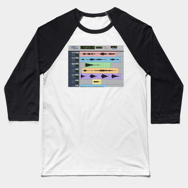 Audio Engineer Pro Tools DAW Musician Recording Program Home Studio Gift Baseball T-Shirt by blueversion